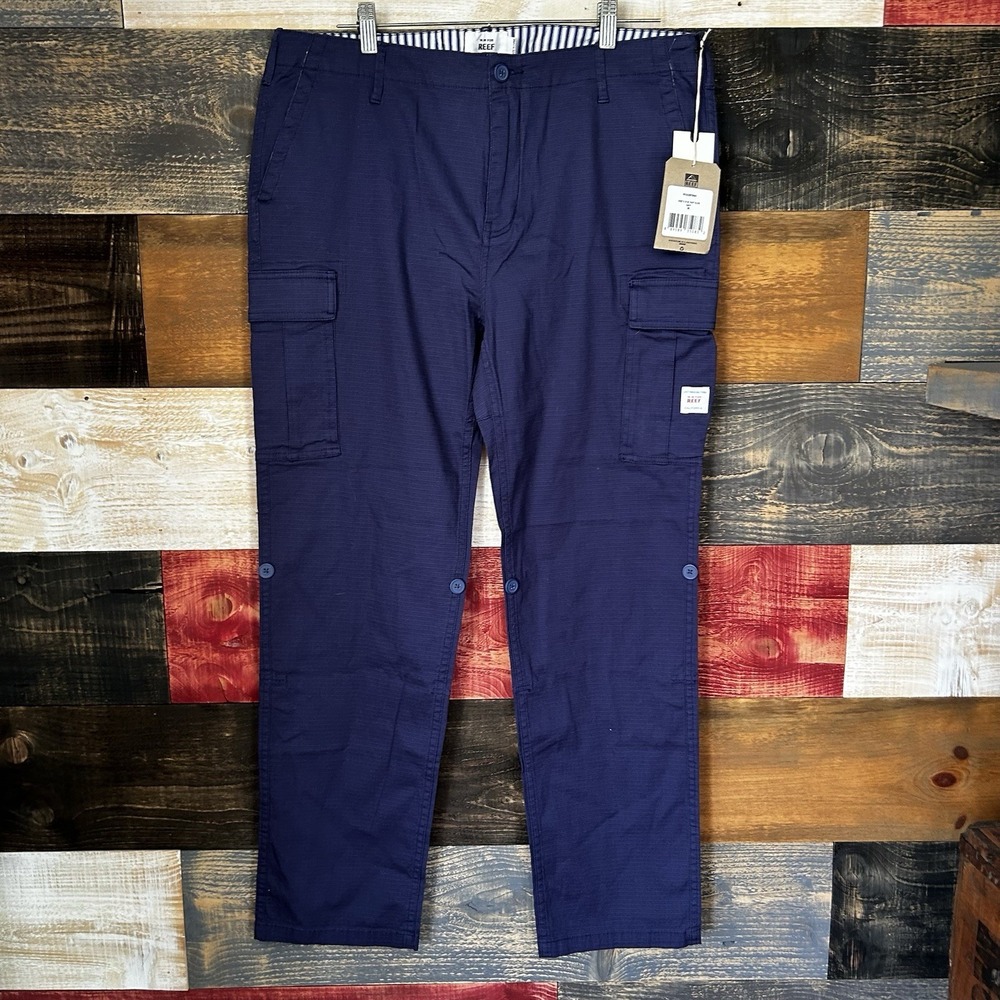 MW Reef Bedwin And The Heartbreakers Olive Pants Blue 34 By 31 Pants Trousers
